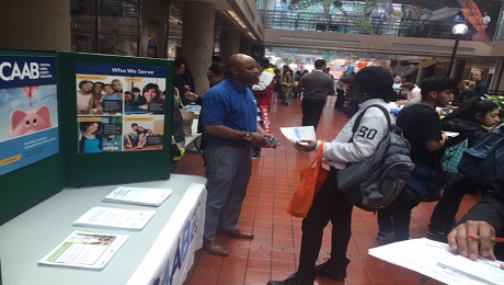 CAAB Engages with Attendees of MOLA's Summer Youth Employment Program Career Expo on the DC EITC Campaign 