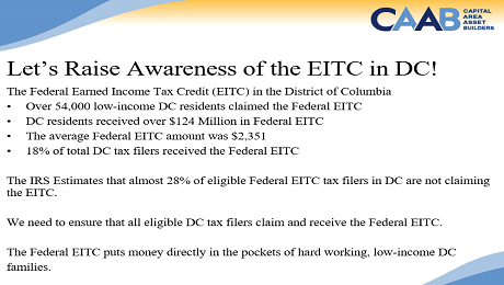 Let's Raise Awareness of the Earned Income Tax Credit (EITC) in DC!