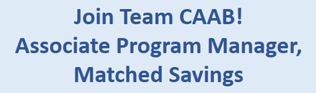 CAAB Seeks an Associate Program Manager, Matched Savings