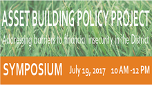 On July 19th, You Are Invited to Discuss How to Achieve Financial Security in the District of Columbia
