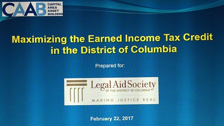 Partnering with Legal Aid Society of the District of Columbia to Raise EITC Awareness