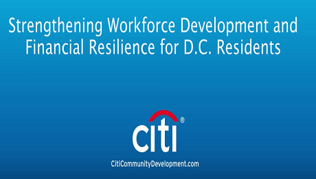Private-Public Partnership to Strengthen Workforce Development and Financial Resilience in DC
