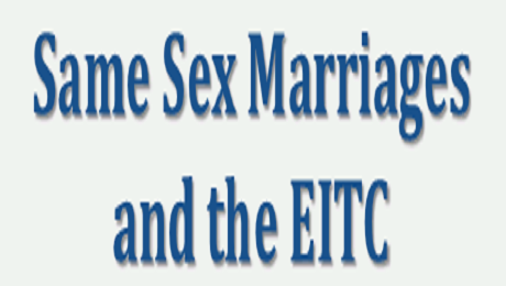 Same Sex Marriages Can Also Take Advantage of the EITC