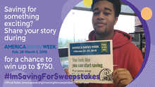 Share Your Savings Goal for a Chance to Win up to $750 in the #ImSavingForSweepstakes